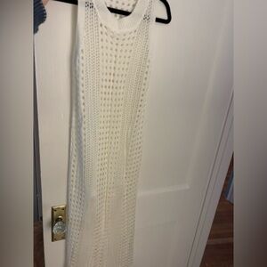 White Crochet Maxi Dress